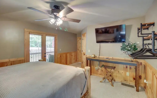 photo 5 of Upscale Coosawattee Cabin w/ Hot Tub & Fire Pit!