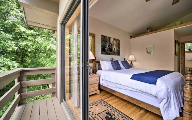photo 2 of Mountain Views & Deck: Spacious Bryson City Home!