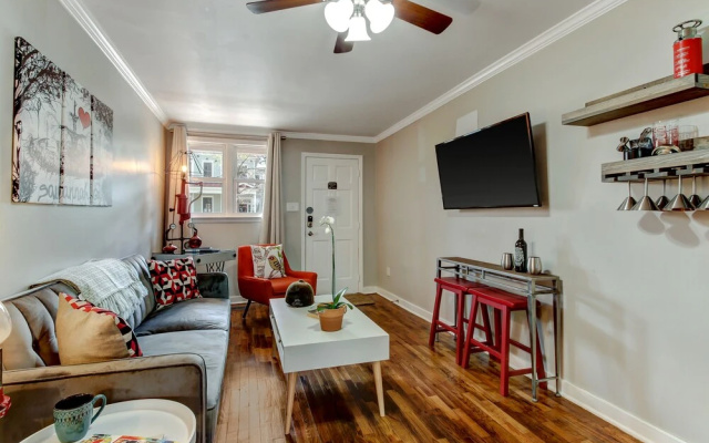 photo 4 of Vibrant, Colorful Condo Building With Backyard Firepit and Games