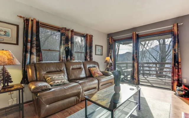 photo 3 of 8 Mi to Skiing: Porch w/ Fireplace + Mtn Views!