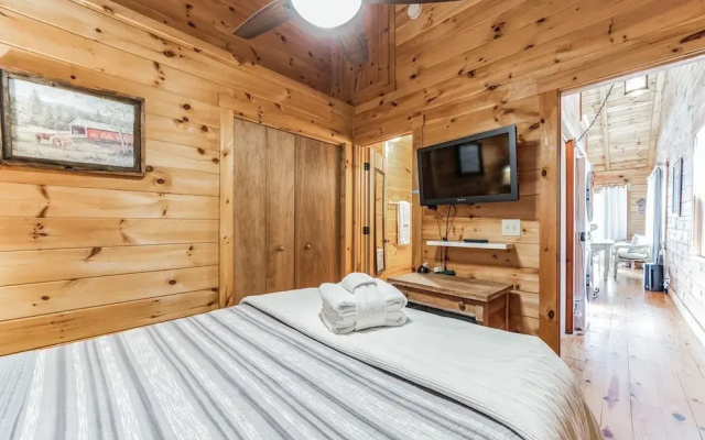 photo 3 of Waterfront-log Cabin On The Broad River In Lake Lure 2 Bedroom Cabin by Sunscape Property Management