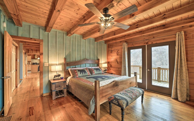photo 3 of Decks & Mountain Views: Waynesville Getaway!