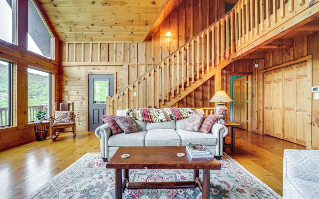 photo 4 of Decks & Mountain Views: Waynesville Getaway!