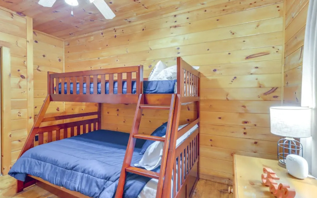 photo 2 of Wooded Blue Ridge Cabin: 2 Decks, Fire Pit!