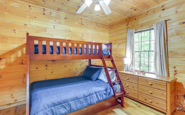 photo 4 of Wooded Blue Ridge Cabin: 2 Decks, Fire Pit!